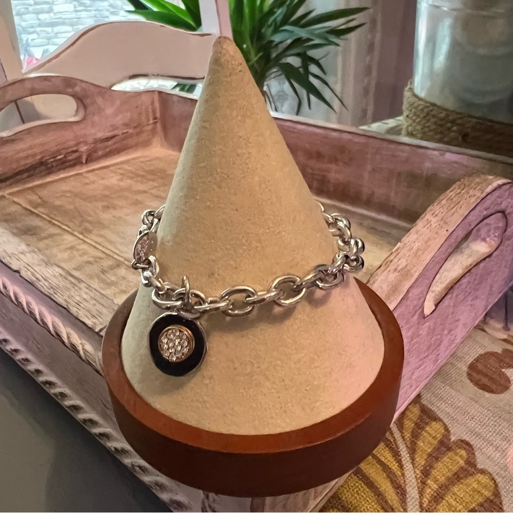 Cookie Lee Silver Tone Chainlink Bracelet